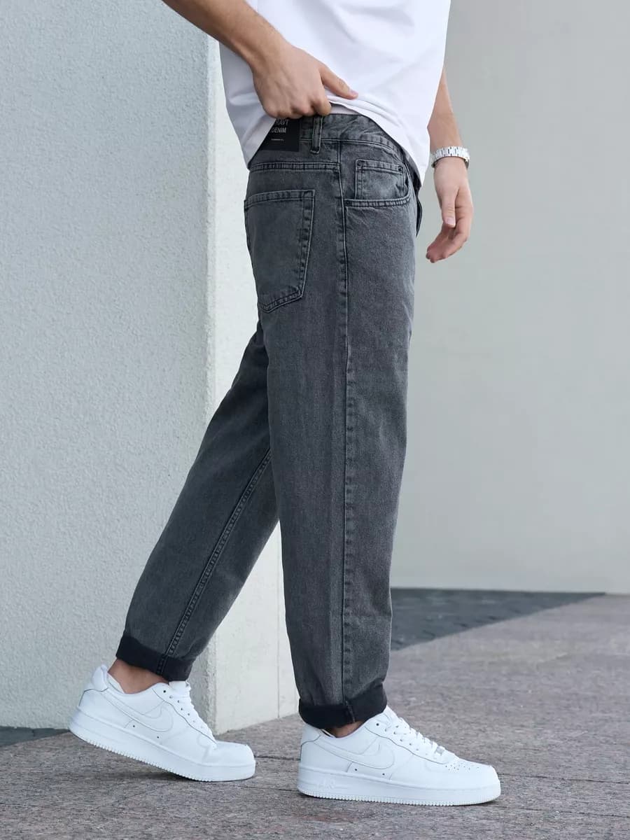 Джинсы мужские мом