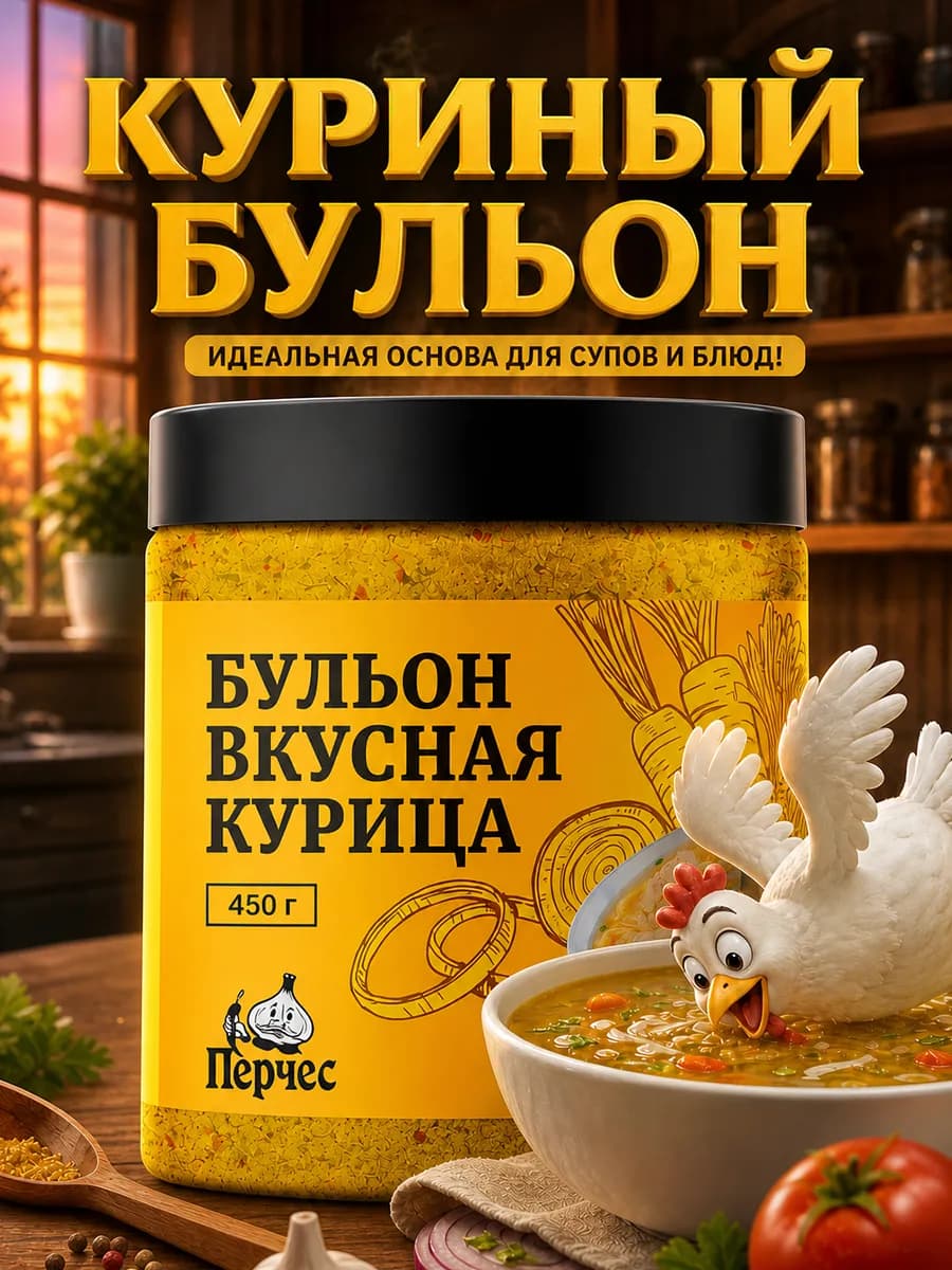 Приправа куриный бульон сухой, 450 г