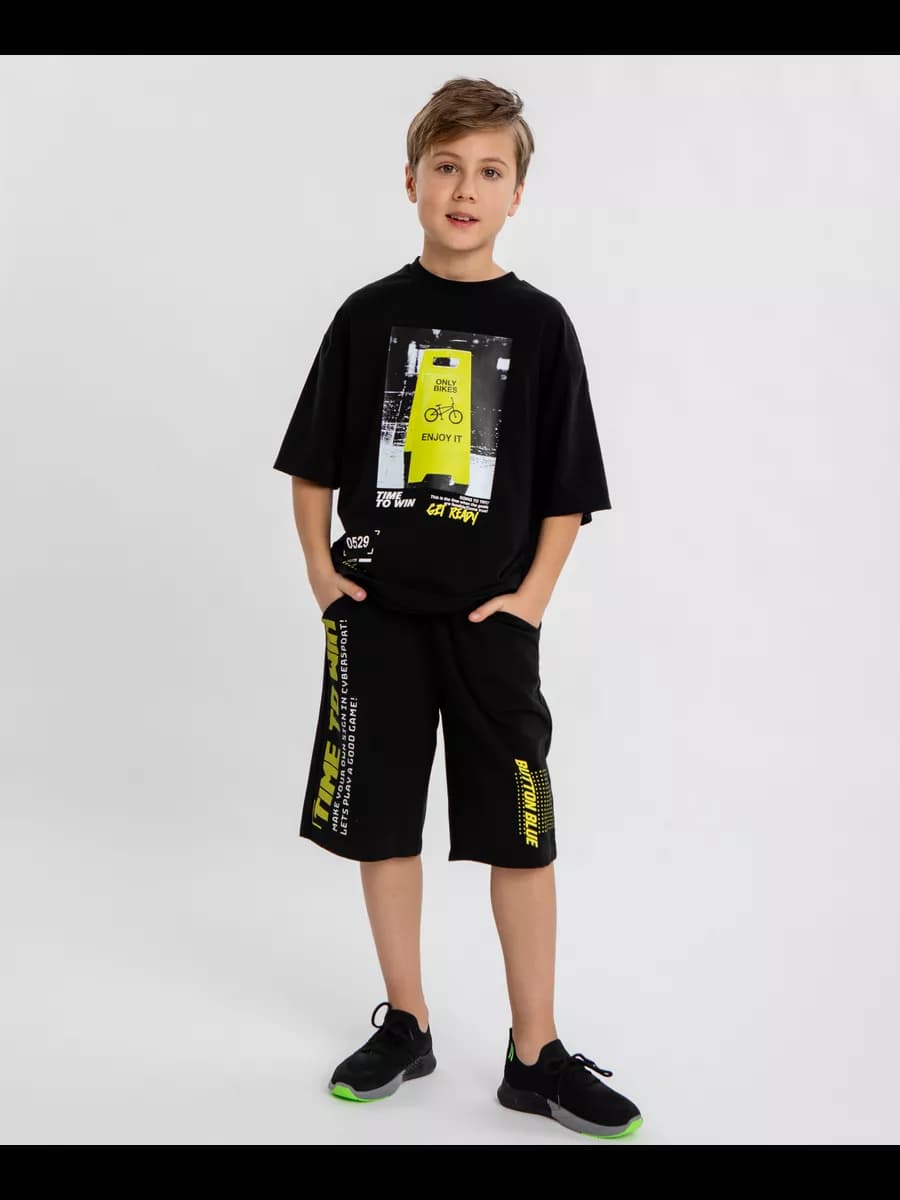 Шорты удлиненные трикотажные