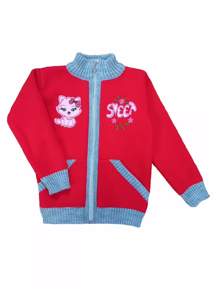 кофта на девочку на молнии