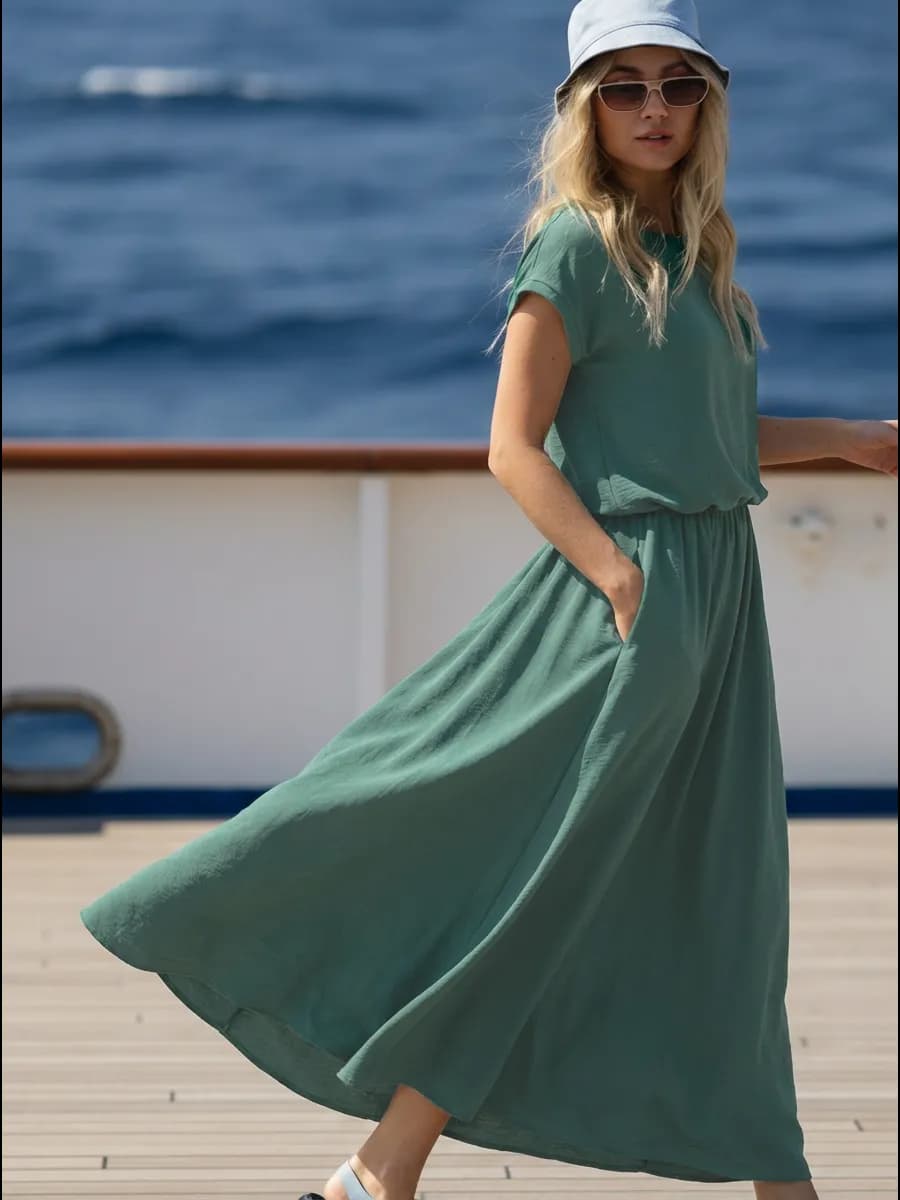 Сарафан летний длинный