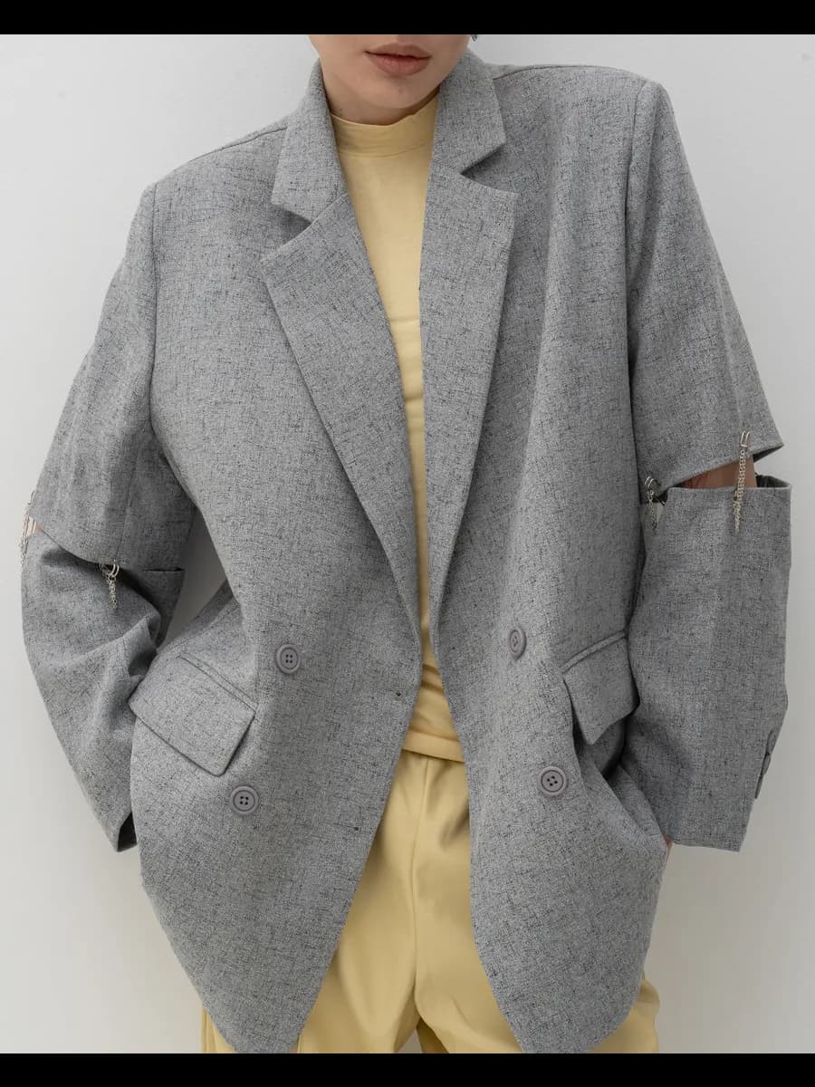 Пиджак оверсайз съемные рукава