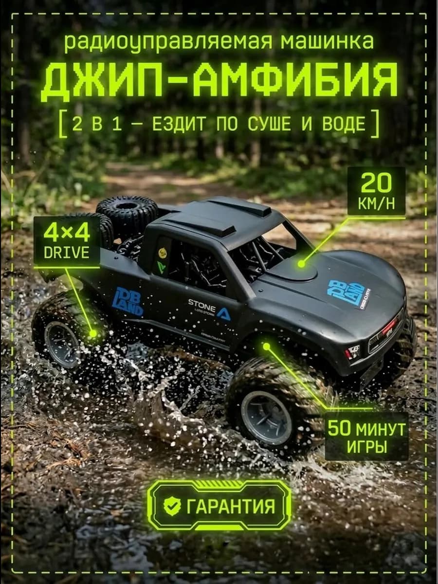 Машинка на пульте управления большая монстр трак