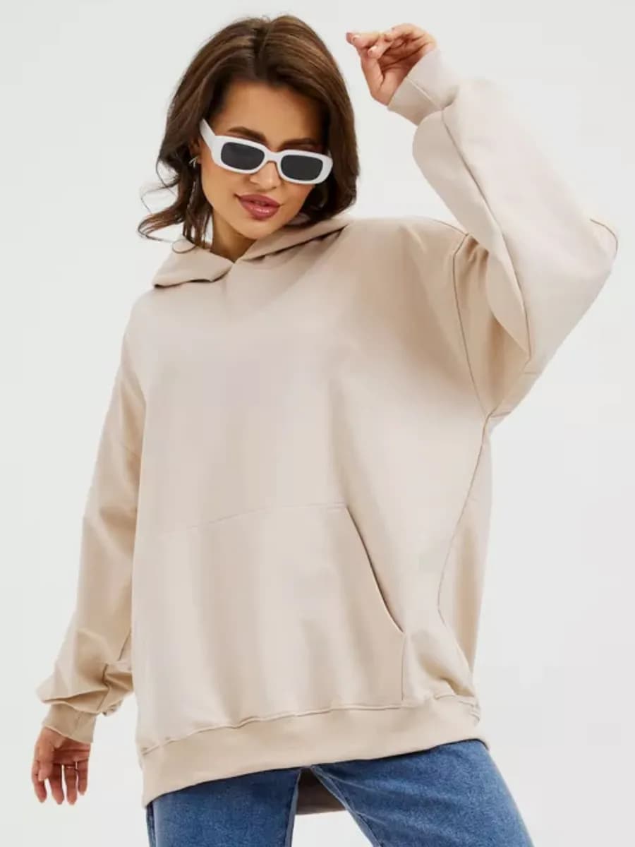 Худи женское оверсайз