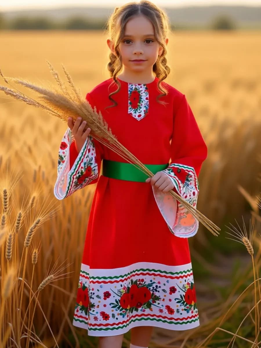 Русский народный костюм для девочки Маки