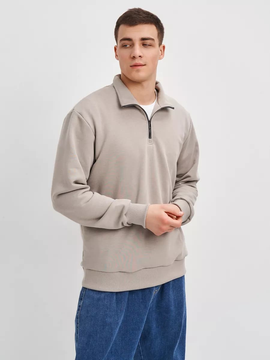 толстовка мужская без капюшона - фото 1