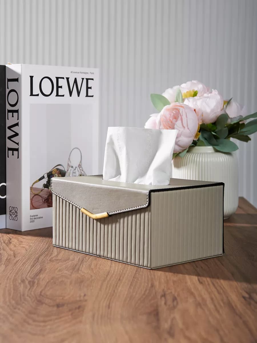 Салфетница на стол интерьерная из экокожи