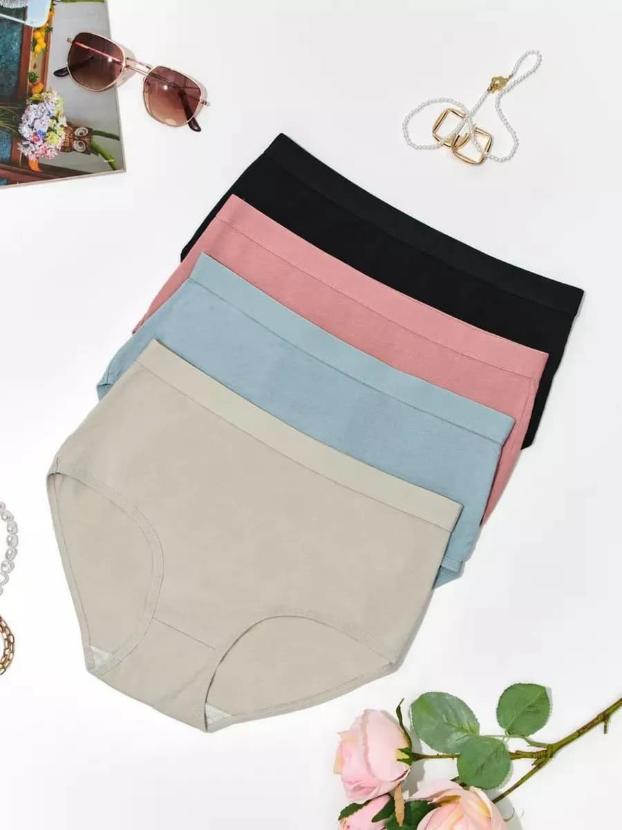 Трусы с высокой посадкой набор 4 шт