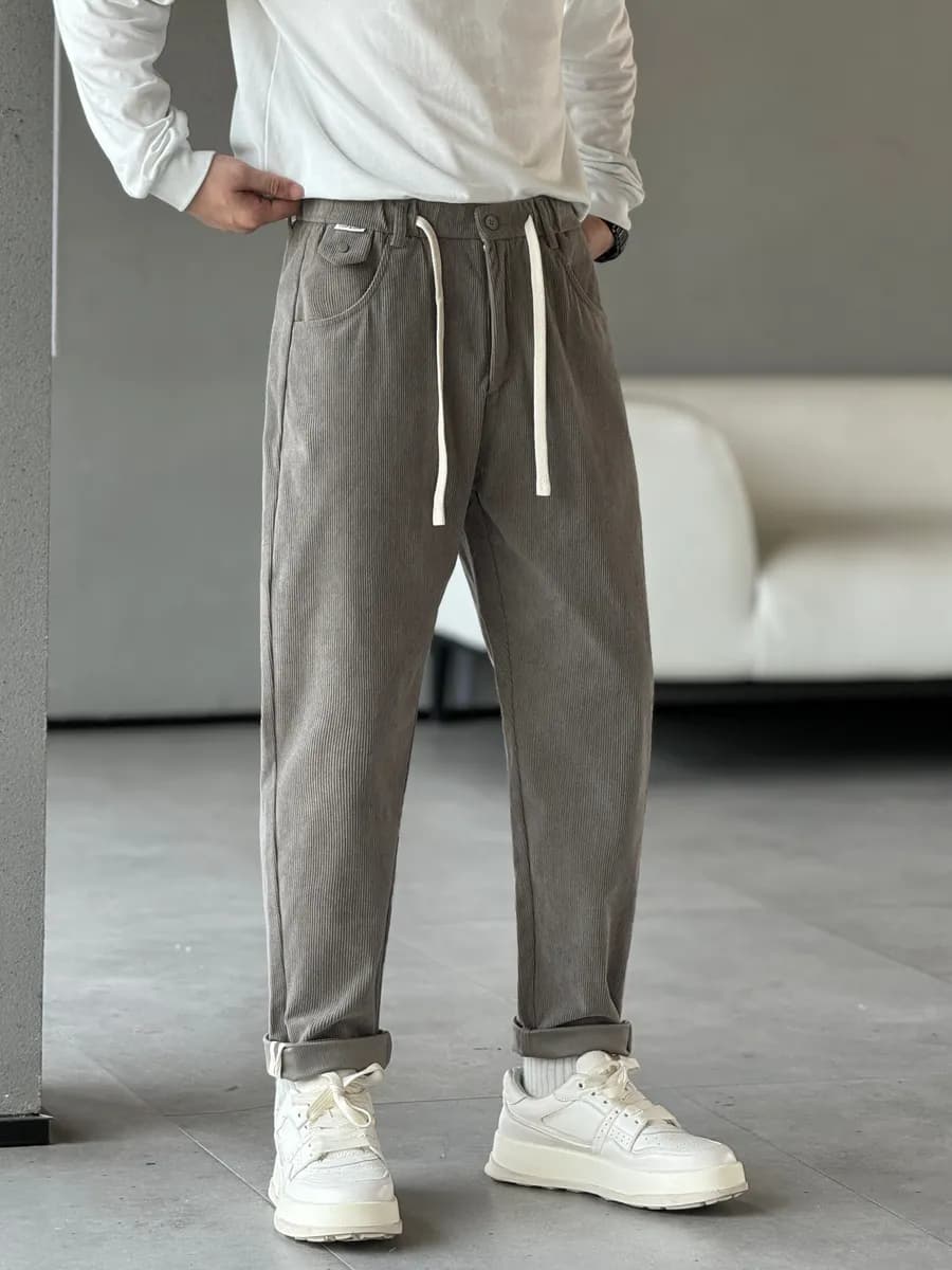 Брюки вельветовые прямые классические