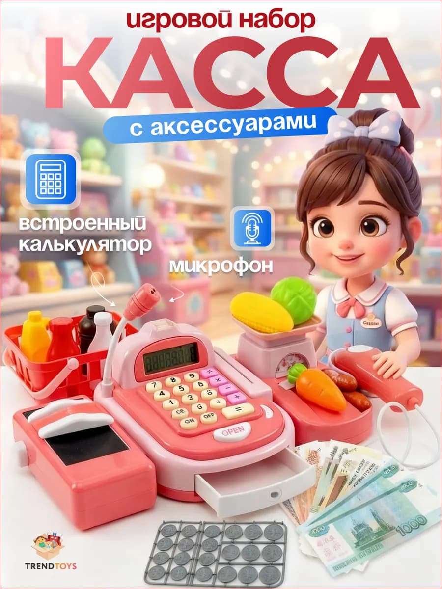 Игровой набор детской кассы