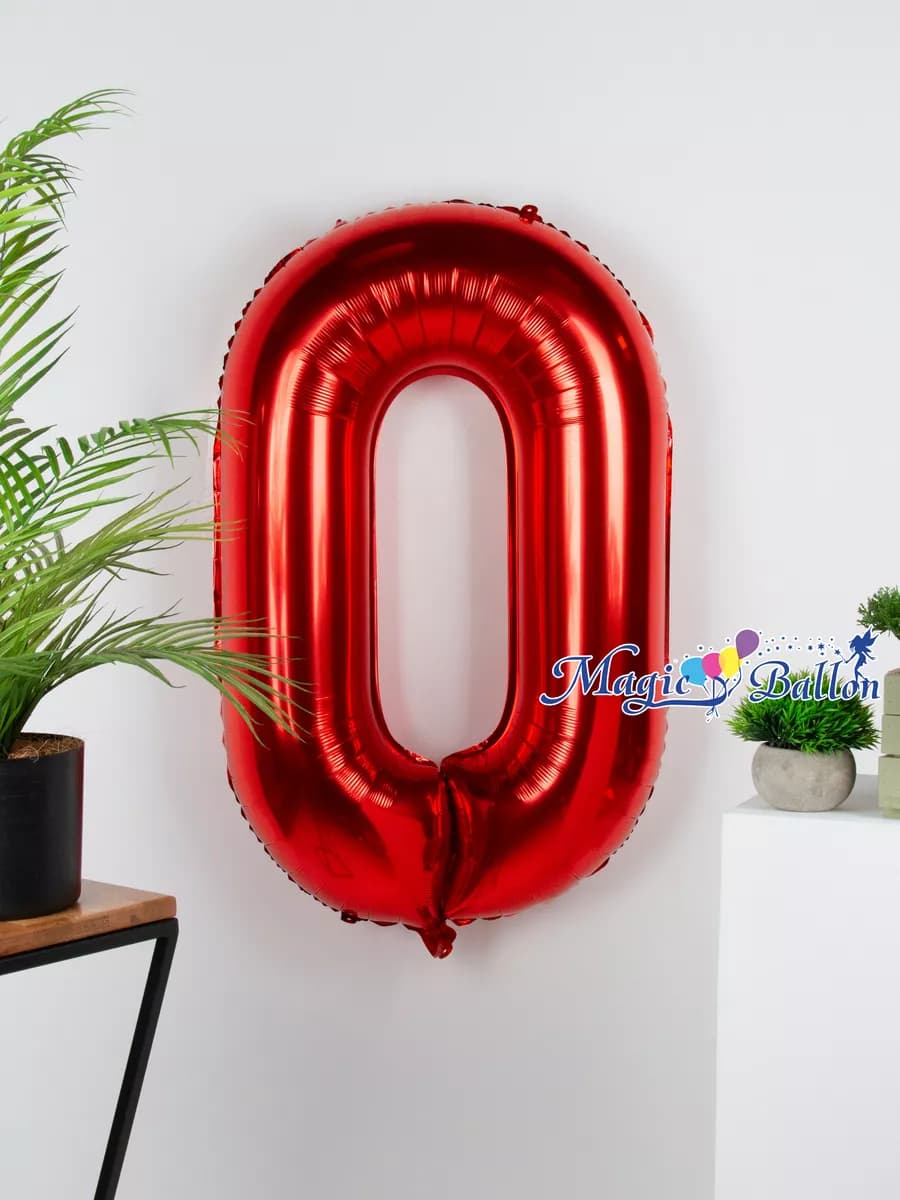 Шар цифра 0 большая 102 см