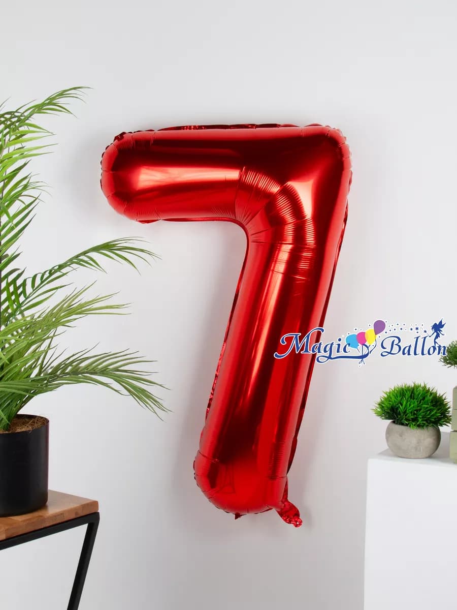 Шар цифра 7 большая 102 см