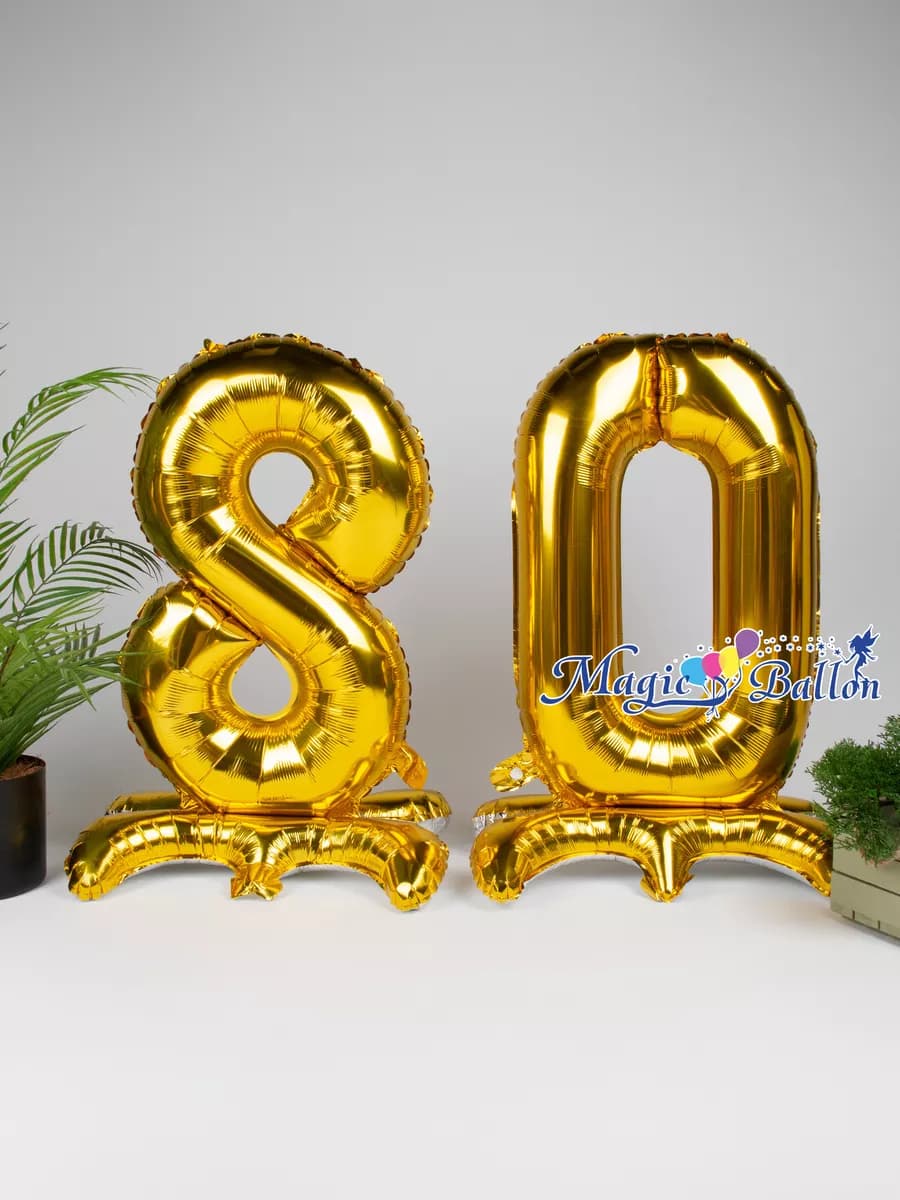 Воздушные шары на день рождения 80 лет