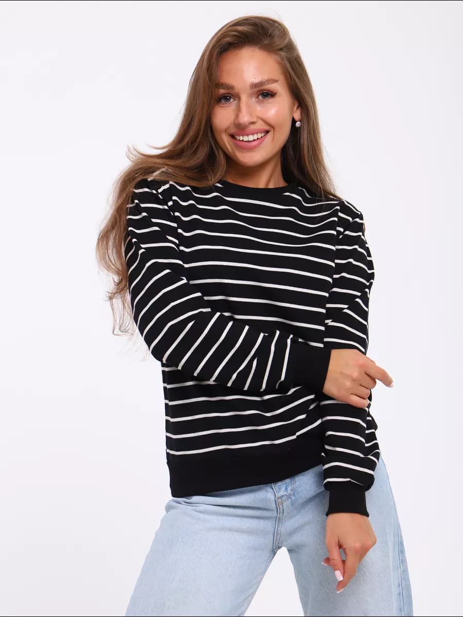 Свитшот в полоску кофта тельняшка - фото 1