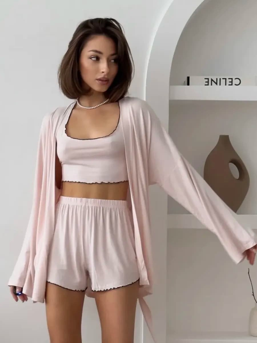 Пижама тройка вискоза