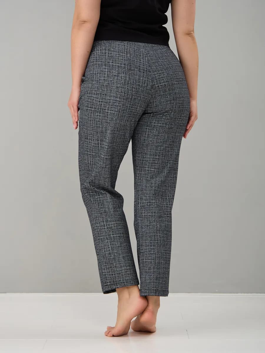 Брюки трикотажные домашние на резинке хлопок большие размеры