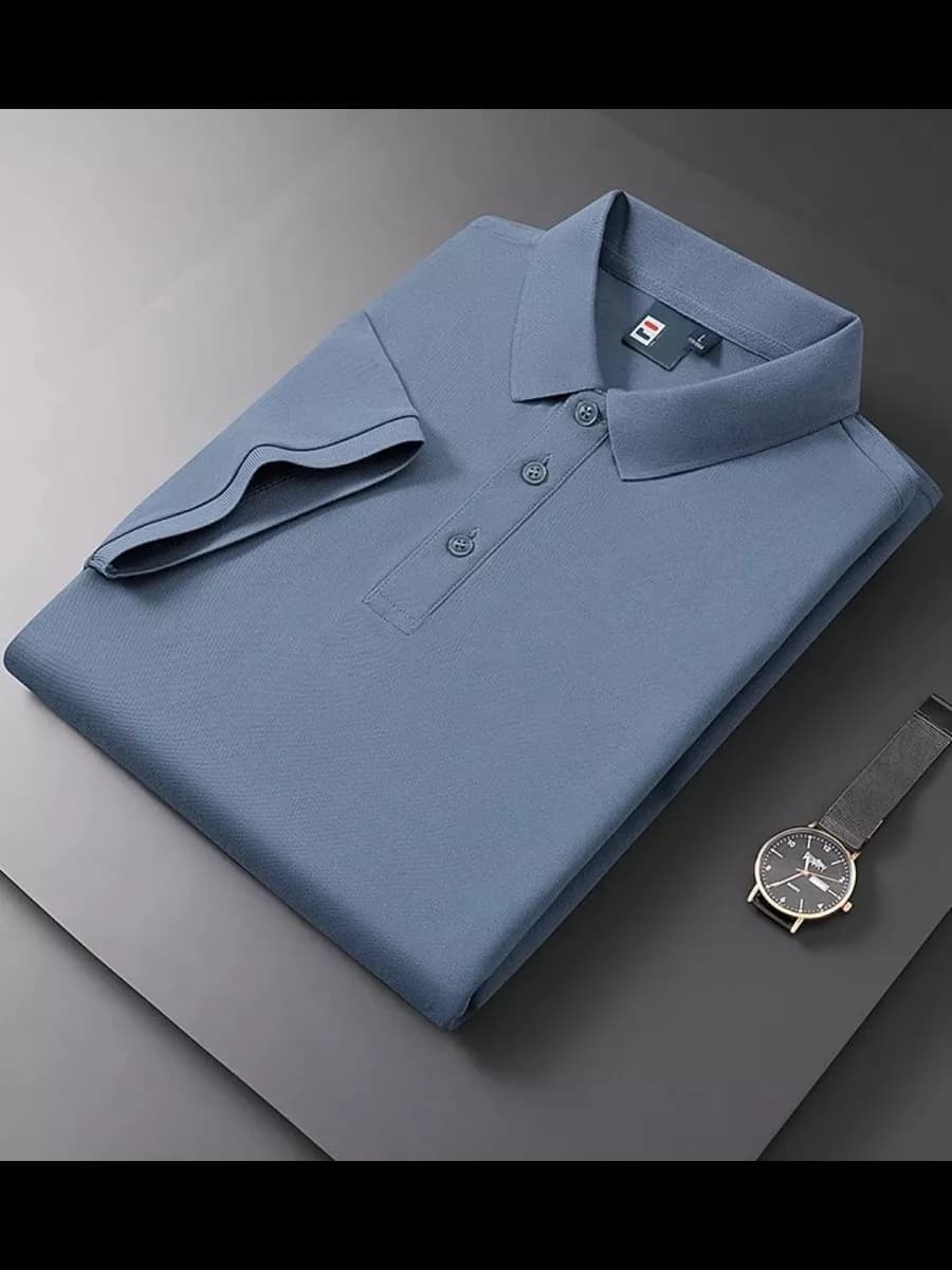 Футболка поло с коротким рукавом хлопок