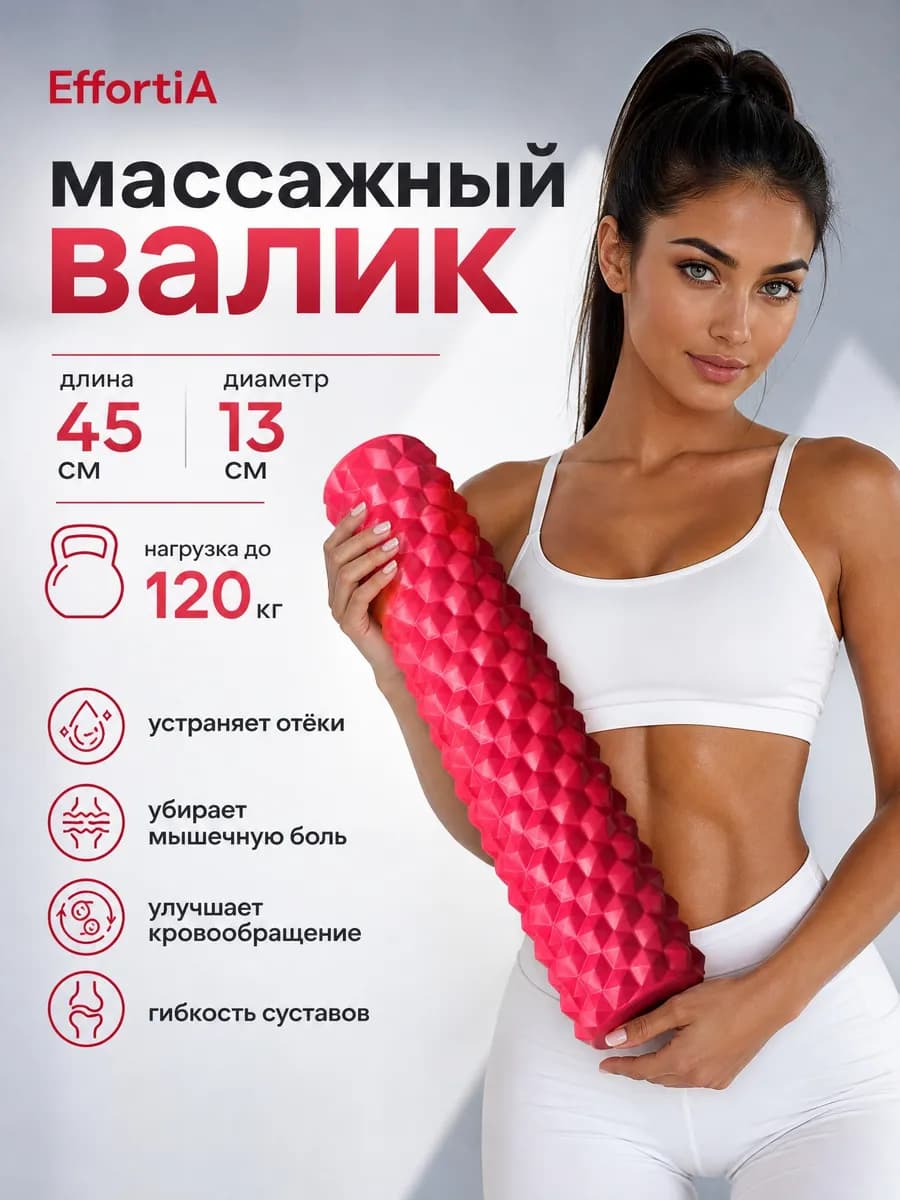 МФР Массажный ролик для фитнеса, йоги, пилатеса