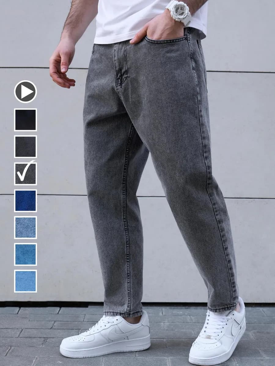 Джинсы бананы широкие