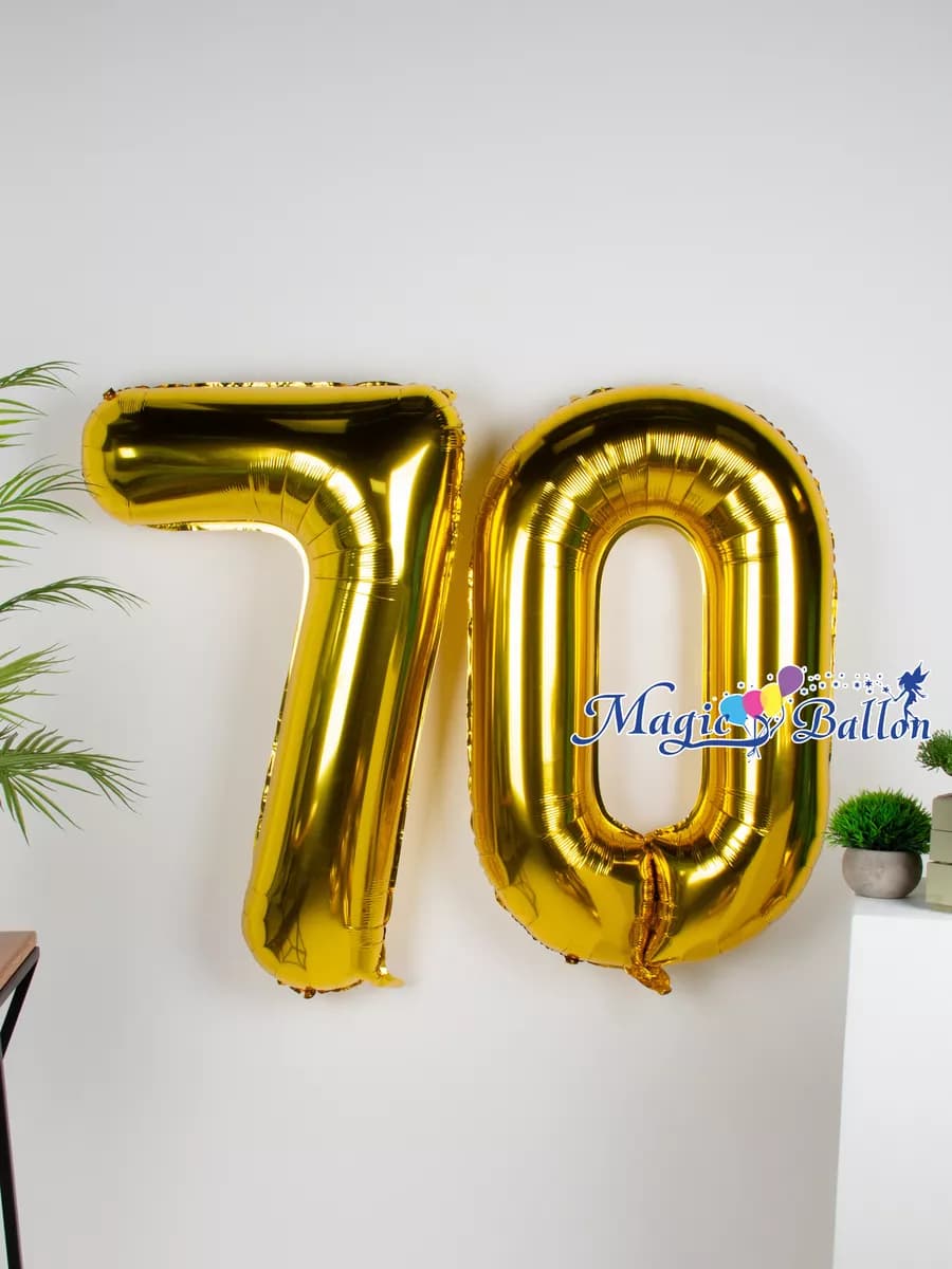 Воздушные шары на 70 лет