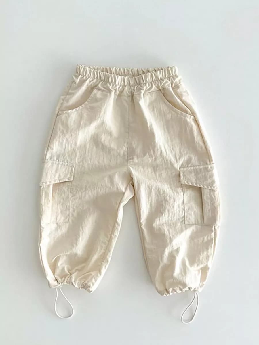 Брюки карго на малышей однотонные