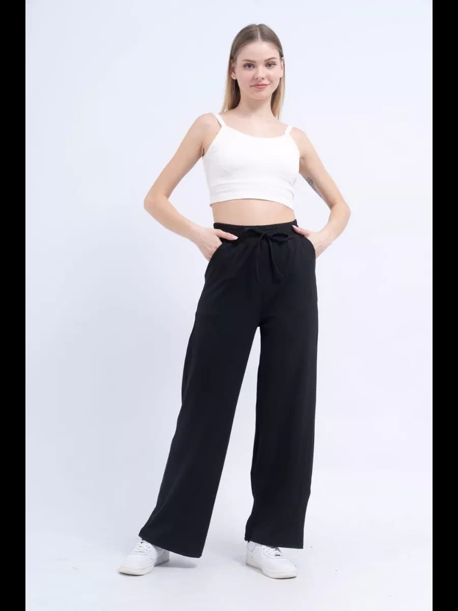 Брюки женские летние лапша на резинке