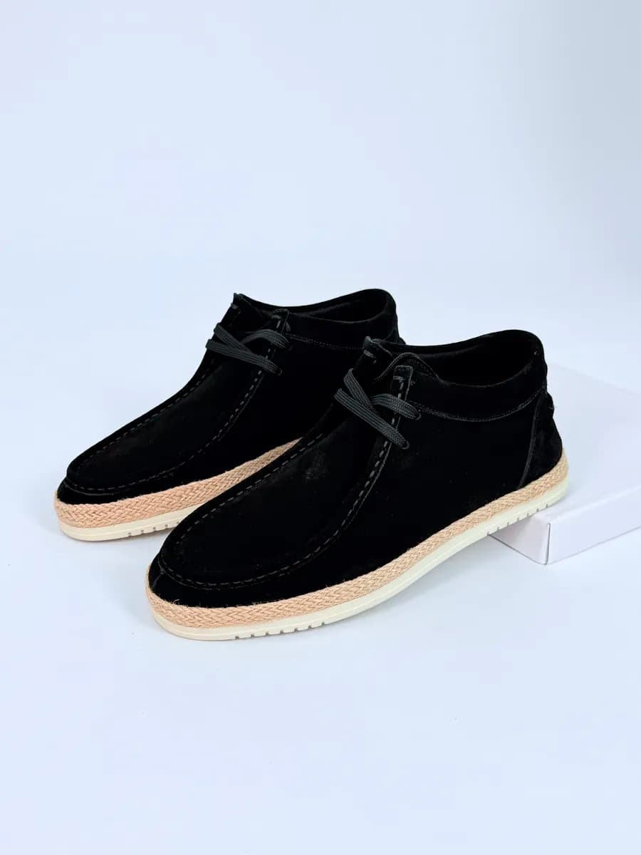 Мокасины из натуральной замши полуботинки демисезонные