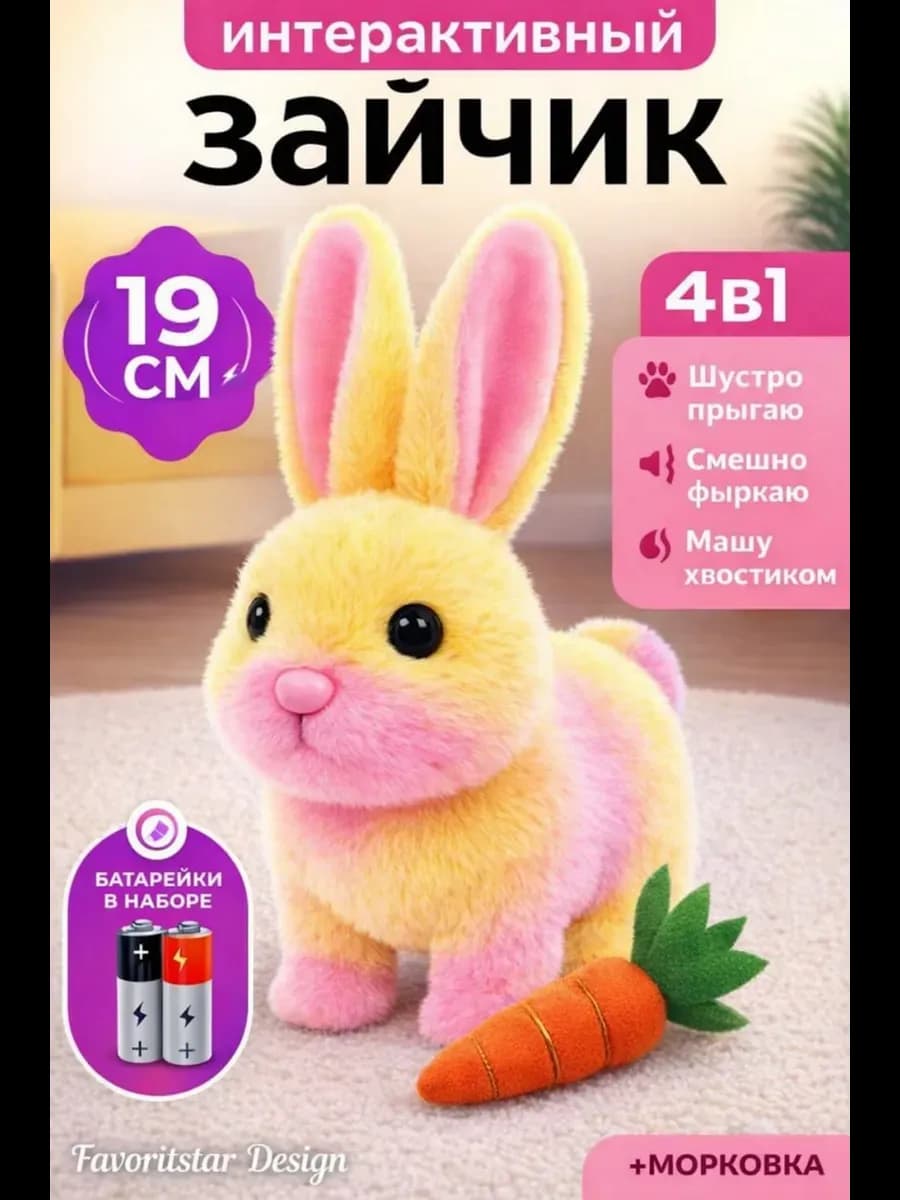 Интерактивная игрушка умный заяц для ребенка