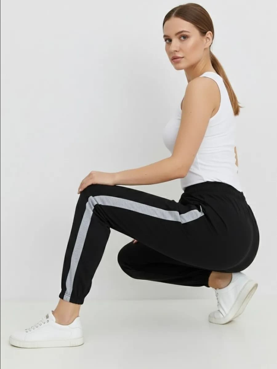 Брюки спортивные джоггеры хлопок с карманами