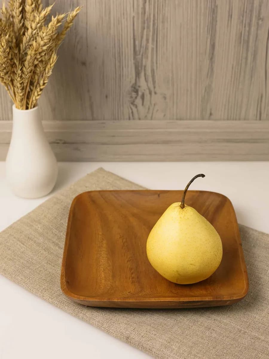 Тарелка блюдо деревянное сервировочное для подачи