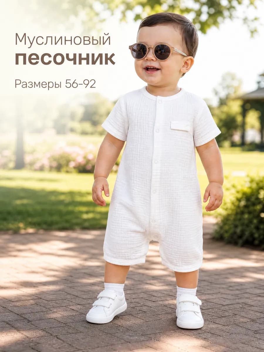 Песочник для малышей из муслина