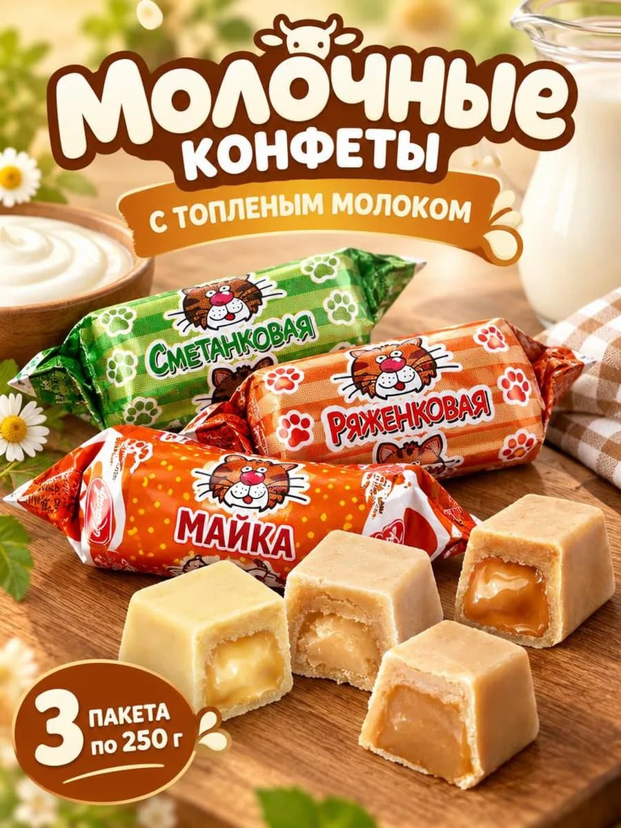 Набор конфет Ряженковая Сметанковая Майка 750 гр
