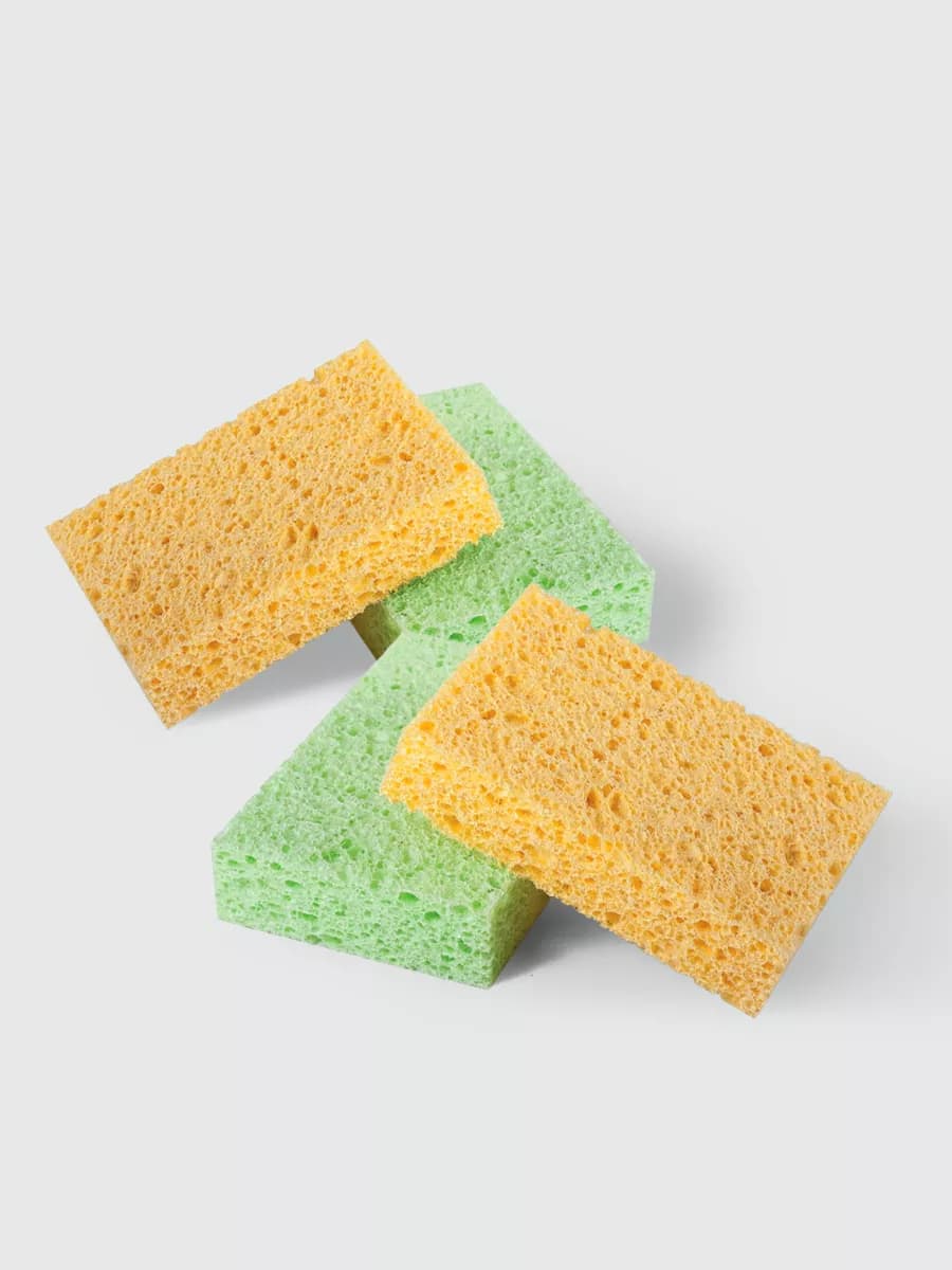 Губки целлюлозные 20×95×65 мм (4 штуки)