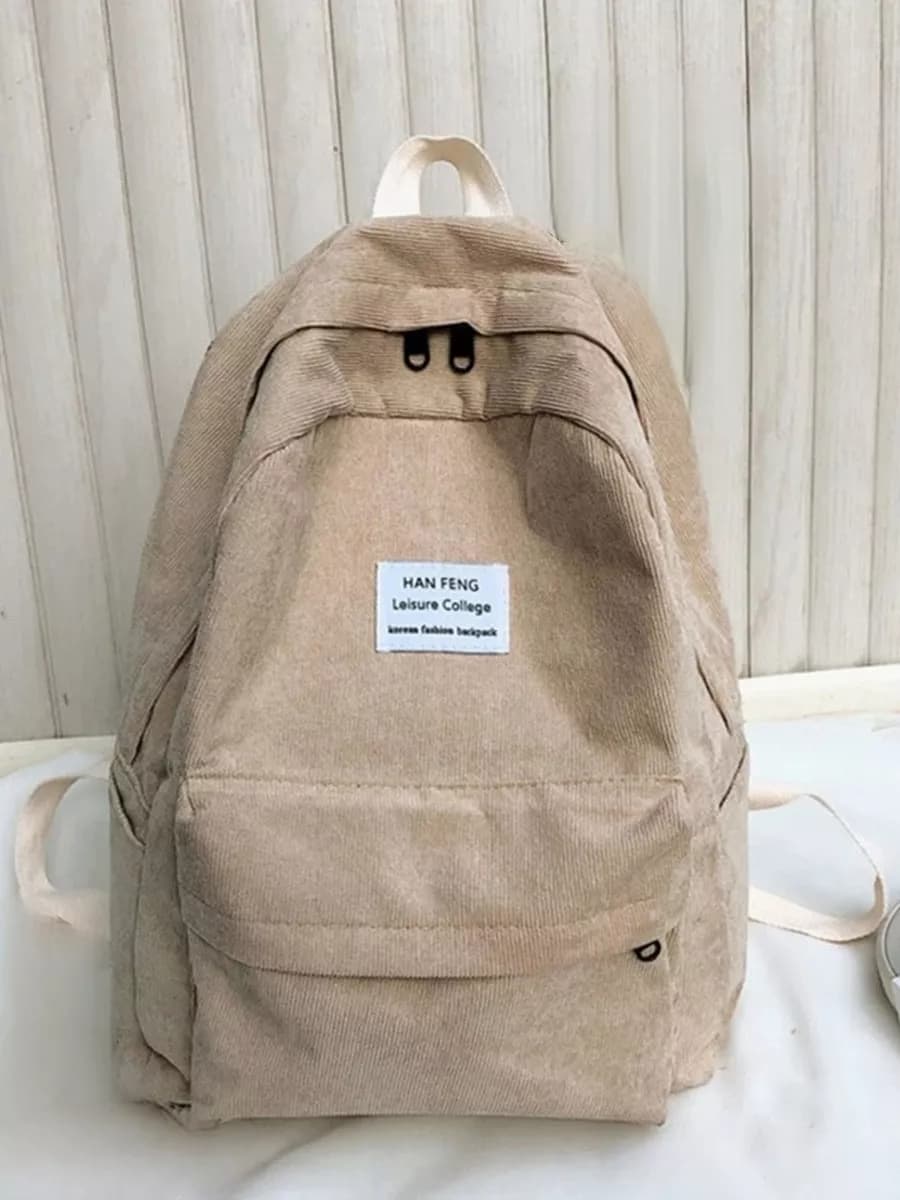 Рюкзак школьный для подростков вельветовый