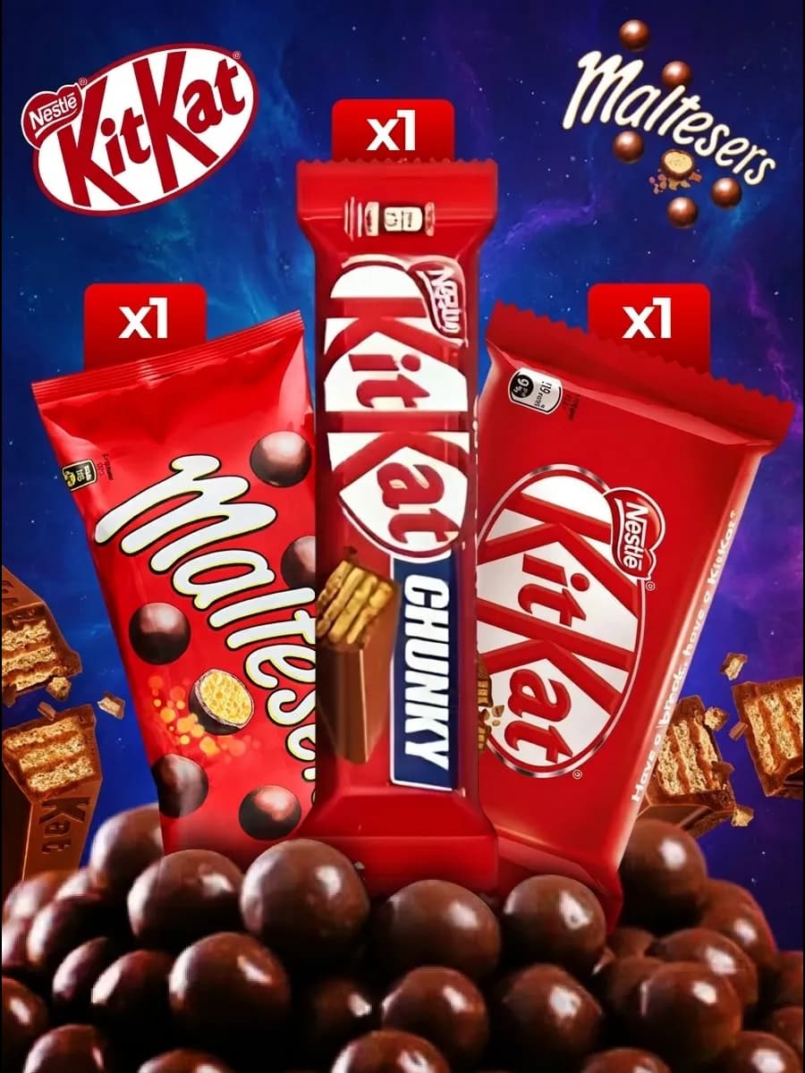 Сладкий набор Kit Kat и Maltesers