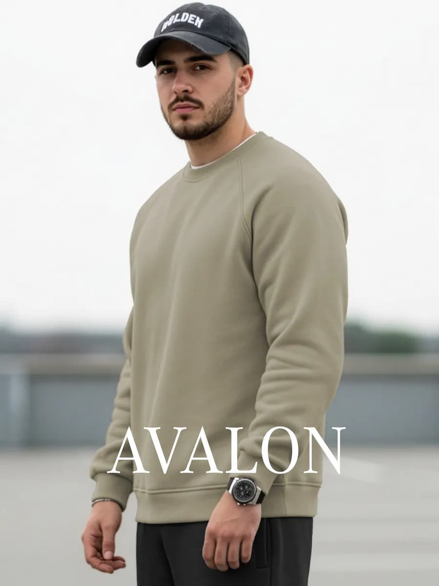 Свитшот оверсайз с начесом