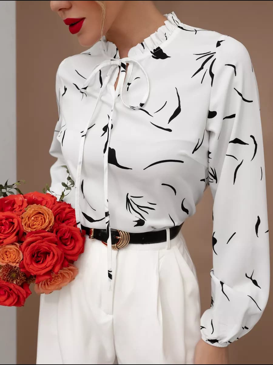 Блузка нарядная офисная праздничная - фото 1