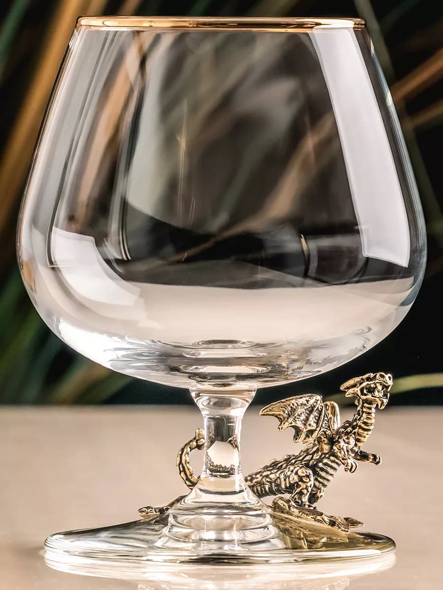 Бокал для коньяка Дракон подарок мужчине