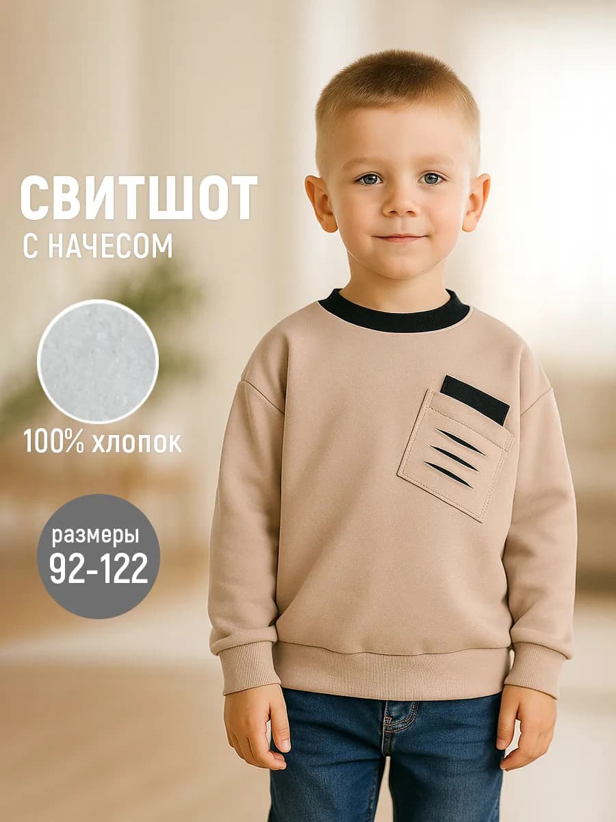 Толстовка свитшот с начесом