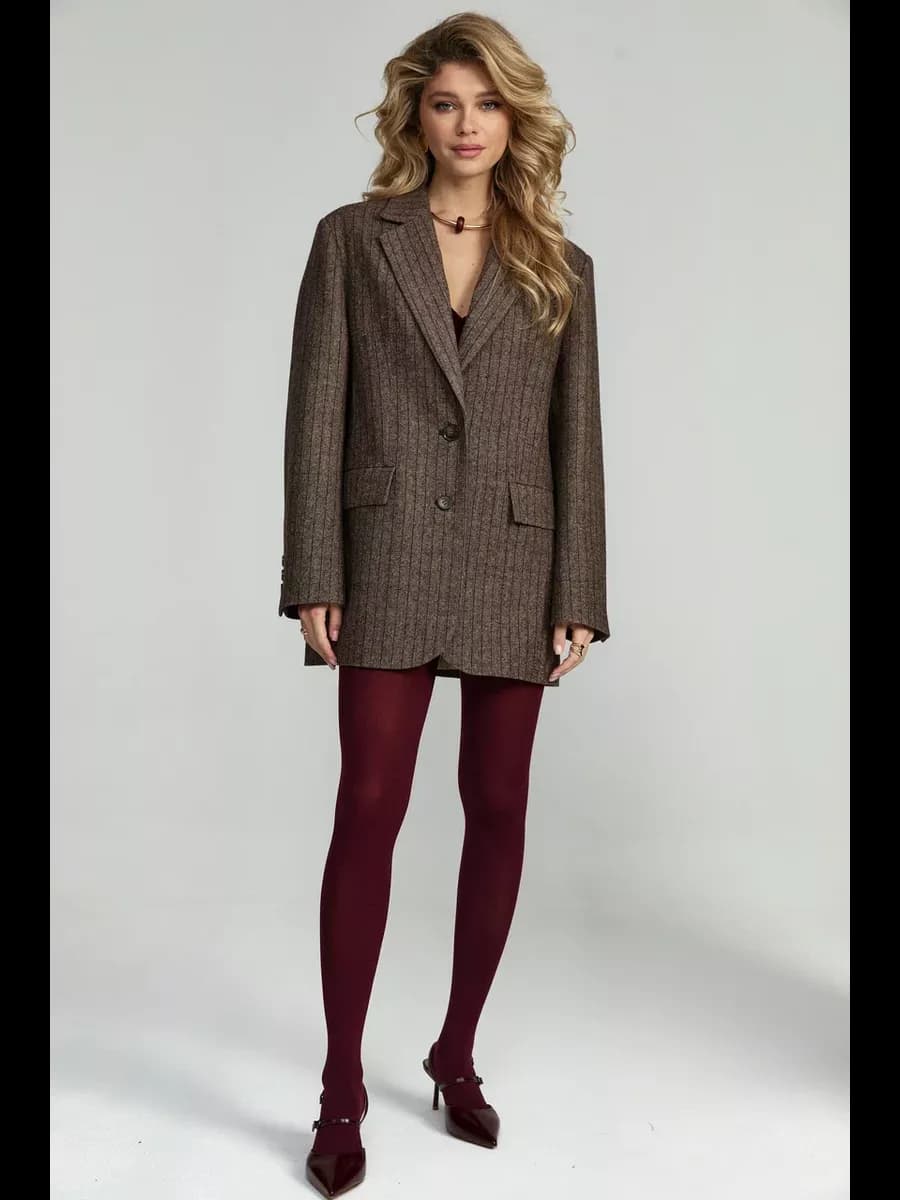 Пиджак оверсайз теплый