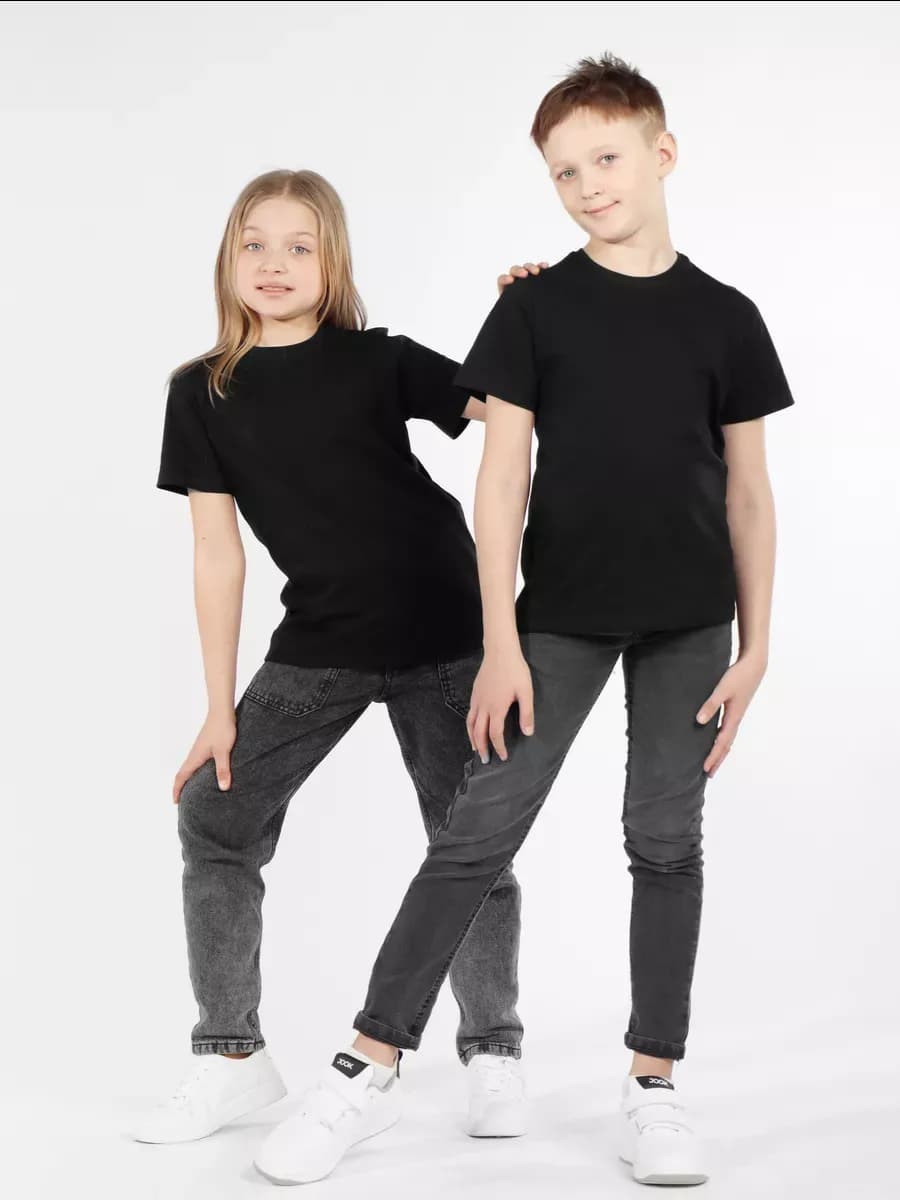 Футболка детская хлопок однотонная