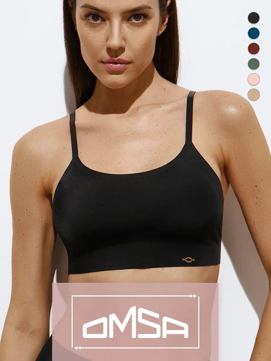 Топ-бра со съемными вкладышами из микрофибры