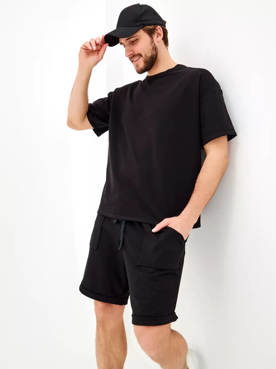 Пижама оверсайз с шортами