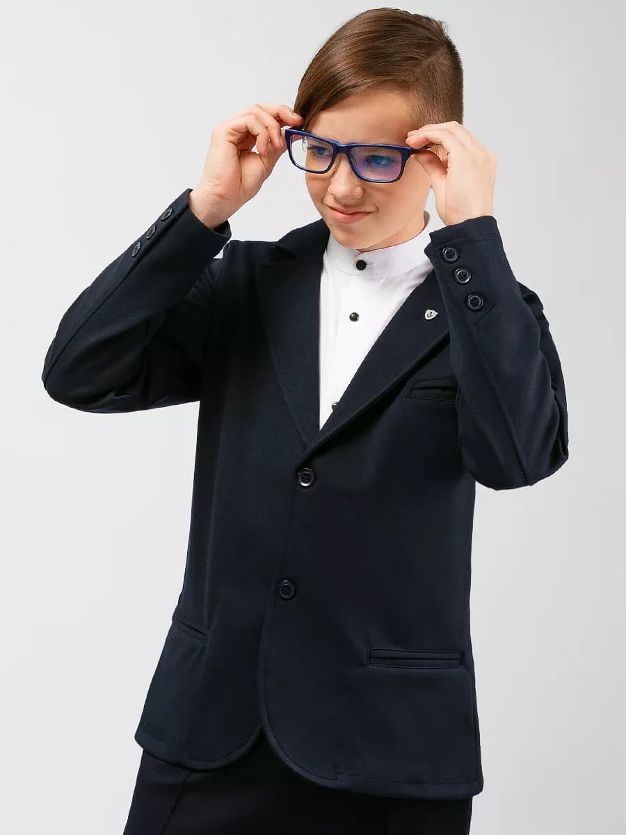 Пиджак трикотажный школьный