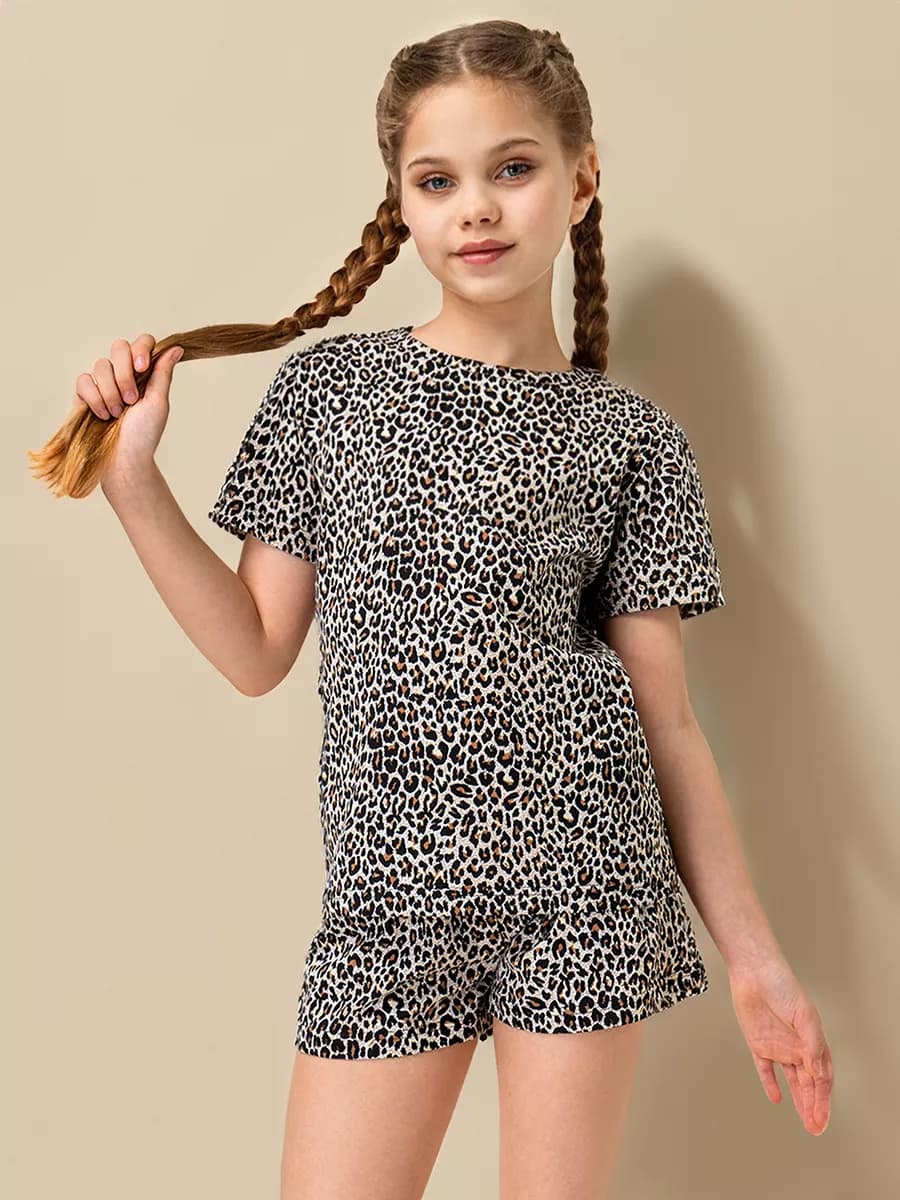 Пижама с шортами детская 100% хлопок