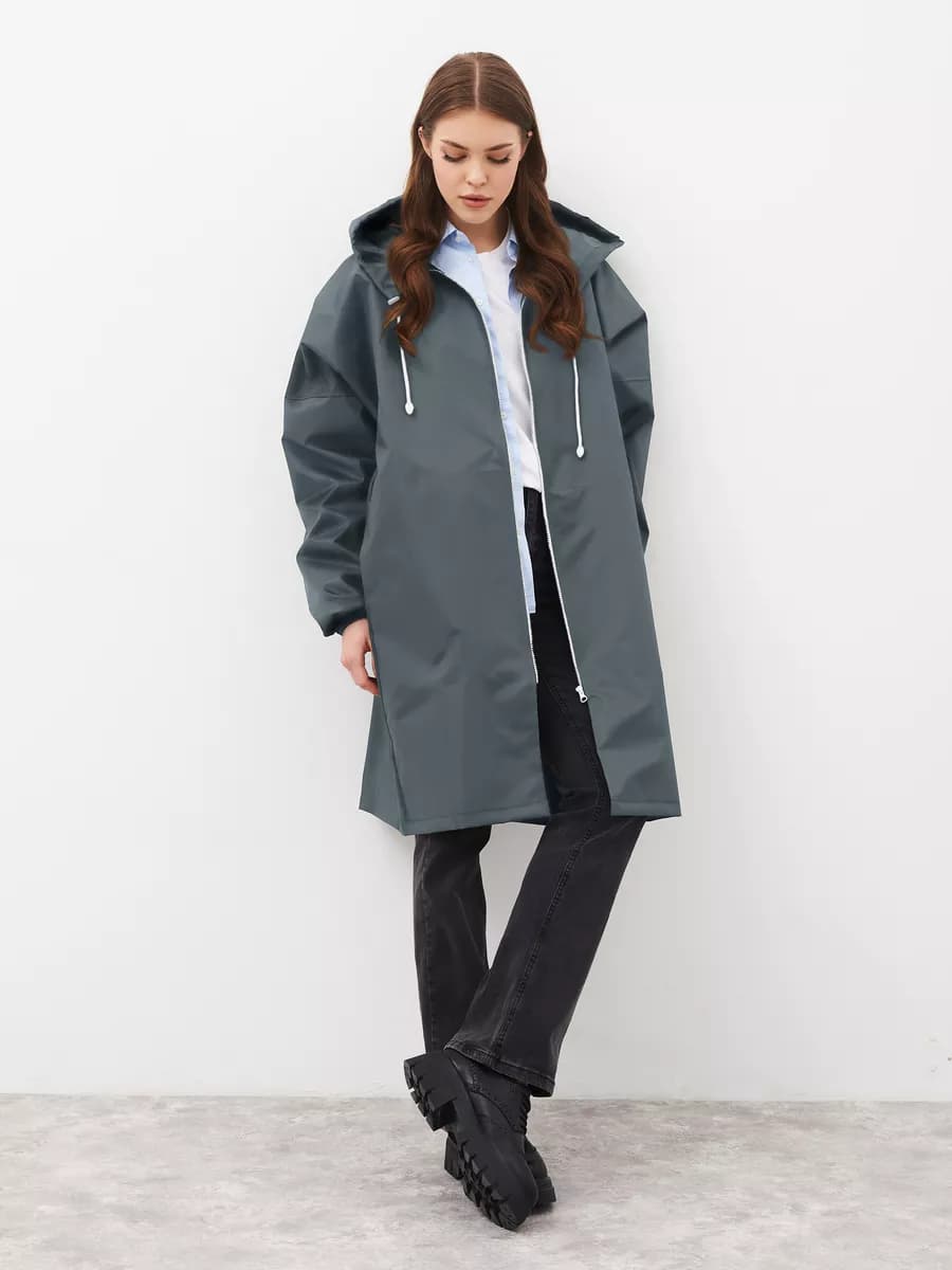 Дождевик плащ на молнии