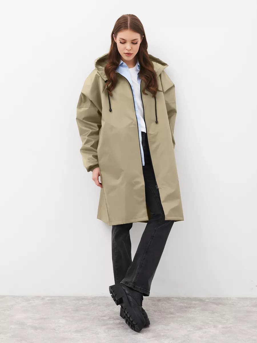 Дождевик плащ на молнии