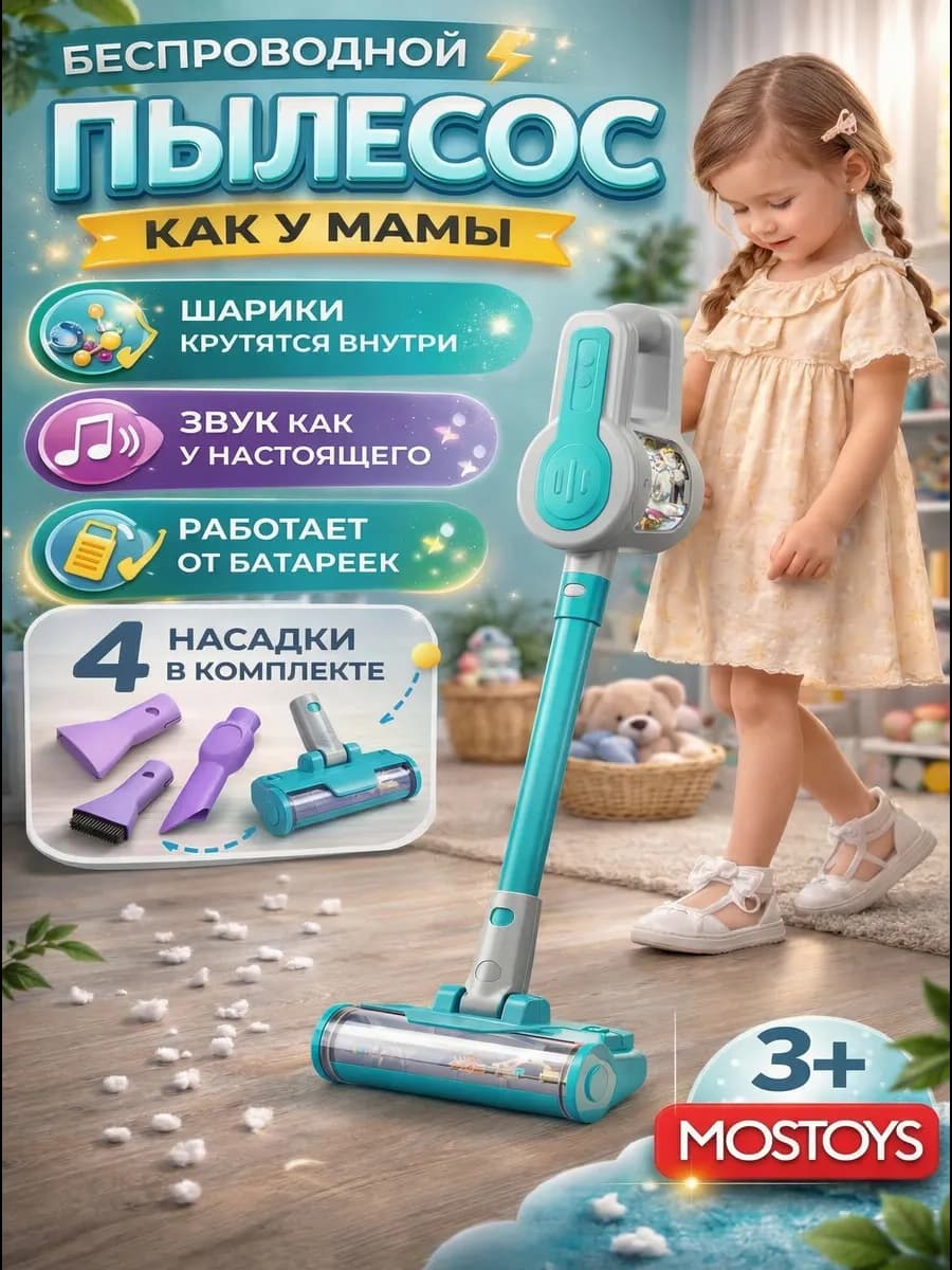 Пылесос детский вертикальный игрушка