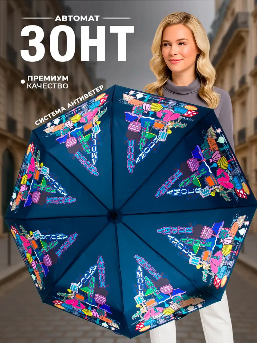 Зонт полный автомат антиветер