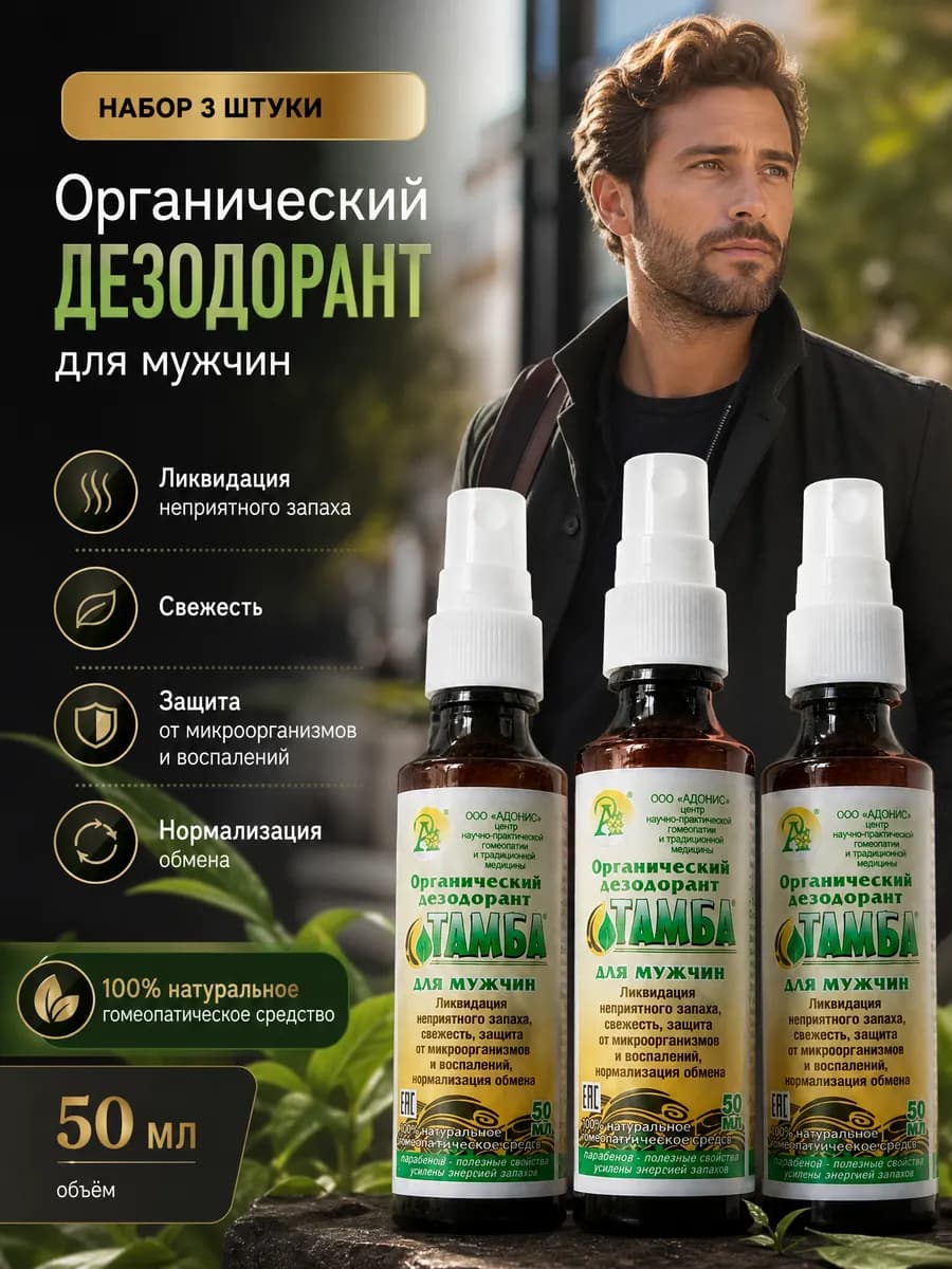 Набор дезодорантов для мужчин от запаха и пота